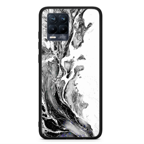 Realme 8  Marble River Black Glossy Θήκη