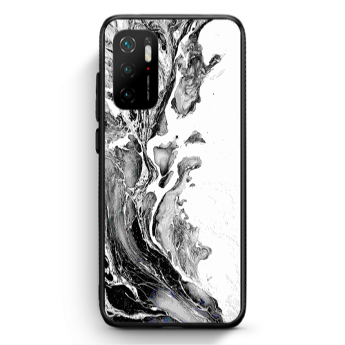 Xiaomi Poco M3 Pro Marble River Black Glossy Θήκη