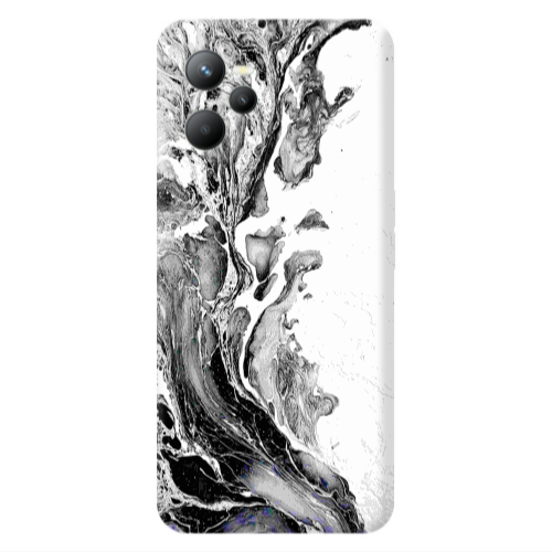 Realme C35 Marble River Transparent Silicone TPU Θήκη