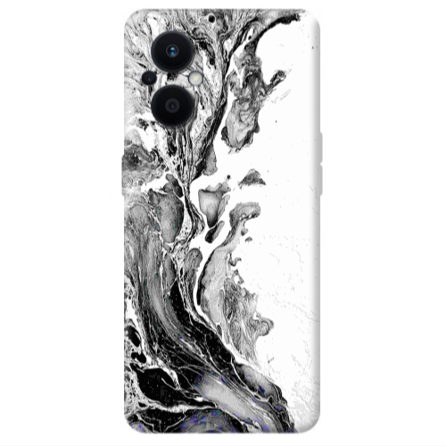 Oppo Reno 7 Lite Marble River Transparent Silicone TPU Θήκη