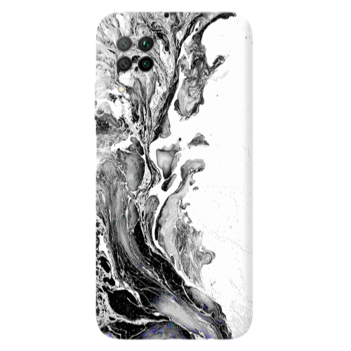 Huawei P40 Lite Marble River Transparent Silicone TPU Θήκη