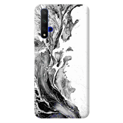 Huawei Nova 5 T Marble River Transparent Silicone TPU Θήκη