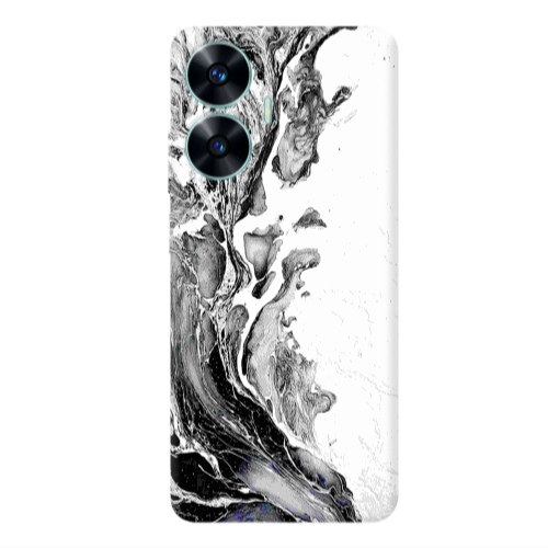 Realme C55 Marble River Transparent Silicone TPU Θήκη