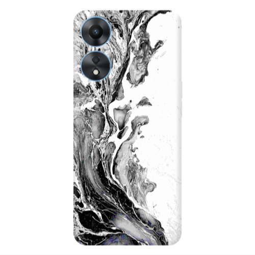 Oppo A 98 Marble River Transparent Silicone TPU Θήκη