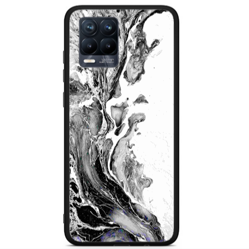 Realme 8 i Marble River Black Glossy Θήκη