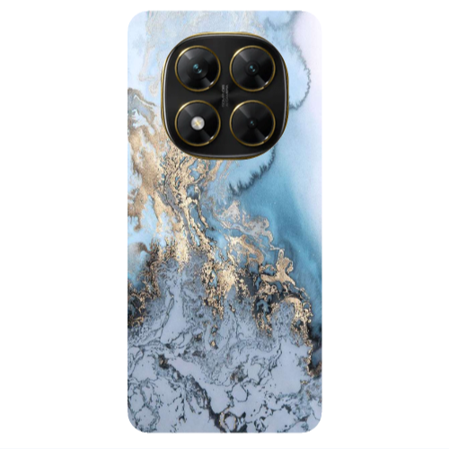 Xiaomi Poco X7 Marble Gold Design Transparent Silicone TPU Θήκη