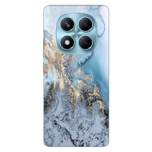 Xiaomi Redmi Note 14 Pro Marble Gold Design Transparent Silicone TPU Θήκη