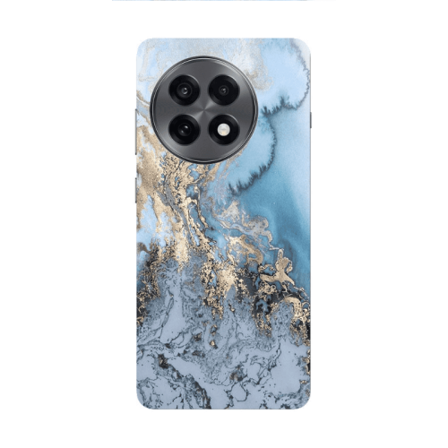 Oneplus 13 5G Marble Gold Design Transparent Silicone TPU Θήκη