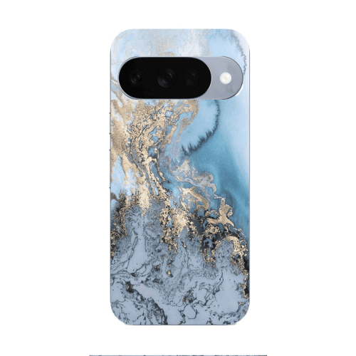 Google Pixel 10 Marble Gold Design Transparent Silicone TPU Θήκη