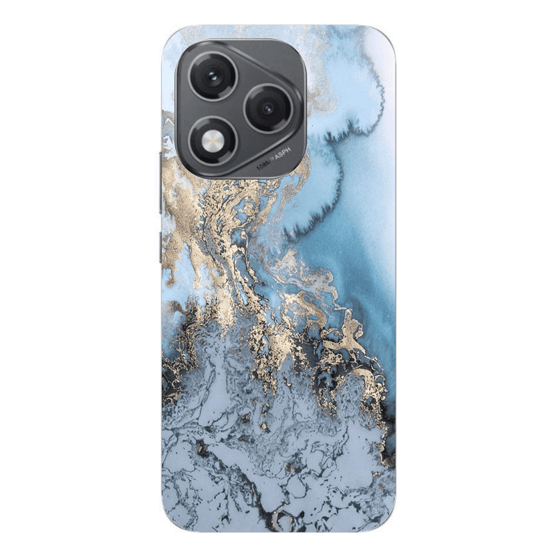 Honor 400 Lite Marble Gold Design Transparent Silicone TPU Θήκη