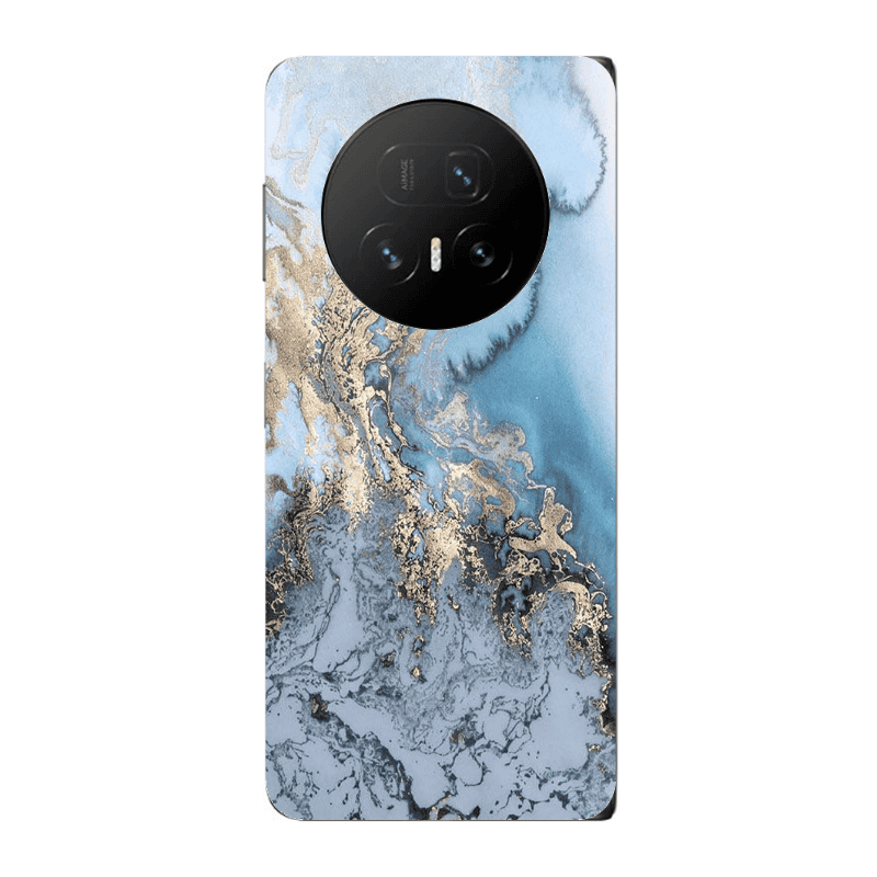 Honor Magic V5 Marble Gold Design Transparent Silicone TPU Θήκη