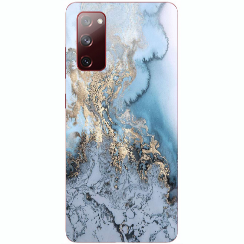 Samsung S20 FE Marble Gold Design Transparent Silicone TPU Θήκη