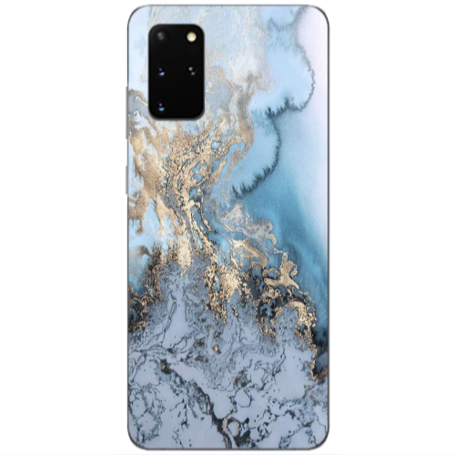 Samsung S20 Plus Marble Gold Design Transparent Silicone TPU Θήκη