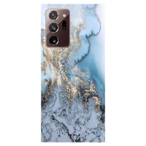 Samsung Note 20 Ultra Marble Gold Design Transparent Silicone TPU Θήκη