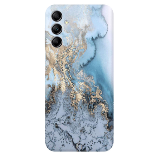 Samsung A24 Marble Gold Design Transparent Silicone TPU Θήκη