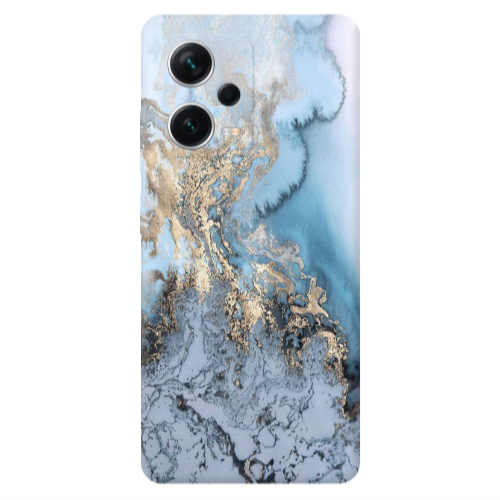 Xiaomi Redmi Note 12 5G Marble Gold Design Transparent Silicone TPU Θήκη