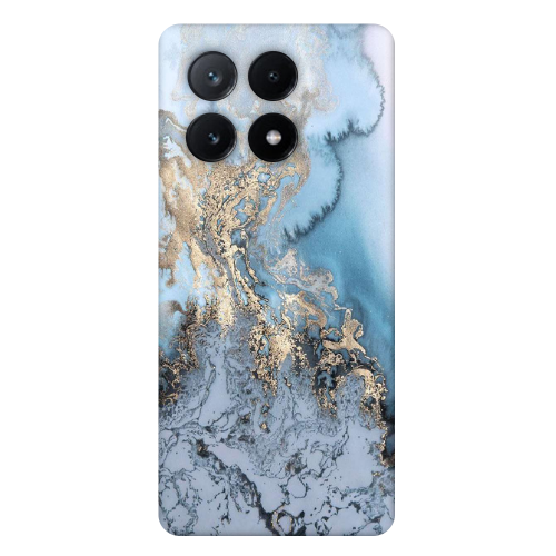 Xiaomi Poco X6Pro 5G Marble Gold Design Transparent Silicone TPU Θήκη