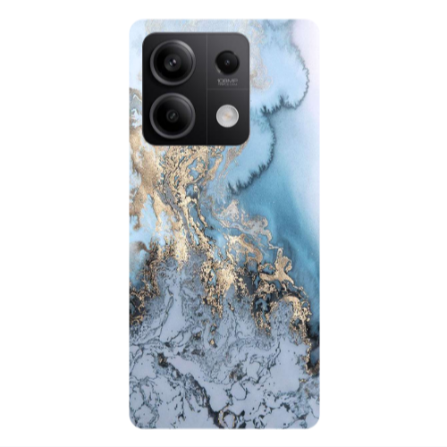 Xiaomi Redmi Note 13Pro 5G Marble Gold Design Transparent Silicone TPU Θήκη
