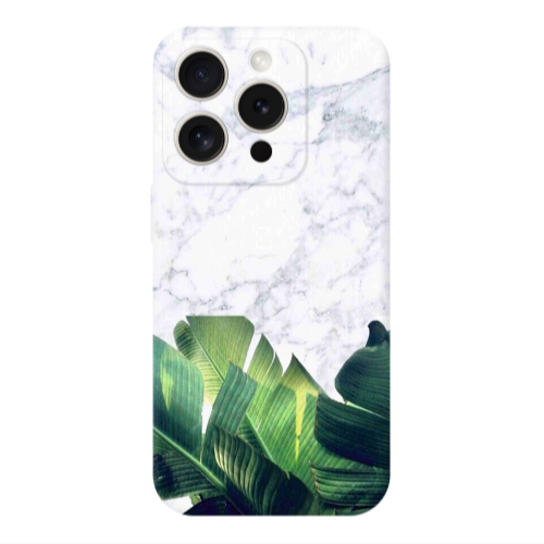 Apple Iphone 16 Pro Marble Laves Transparent Silicone TPU Θήκη