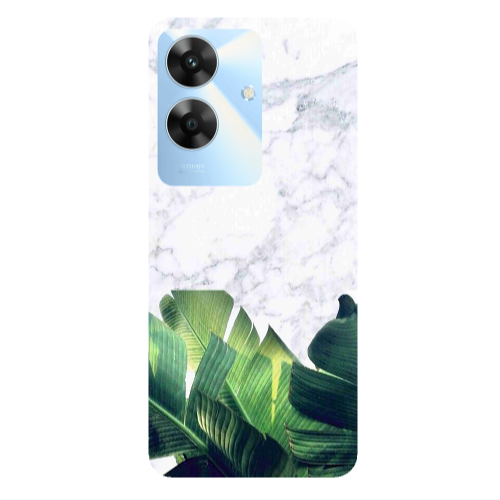 Realme Note 60 Marble Laves Transparent Silicone TPU Θήκη