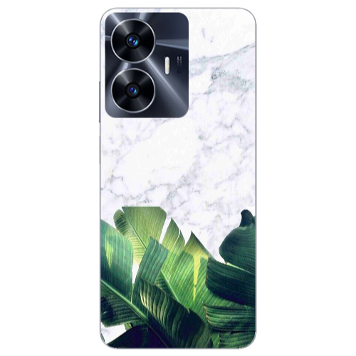 Realme Note 50 Marble Laves Transparent Silicone TPU Θήκη
