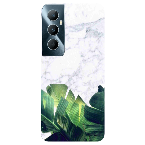 Realme C65 Marble Laves Transparent Silicone TPU Θήκη