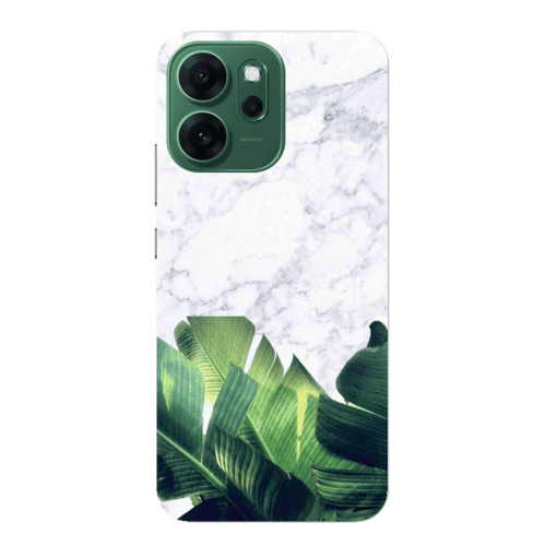 Oppo 14 F Marble Laves Transparent Silicone TPU Θήκη