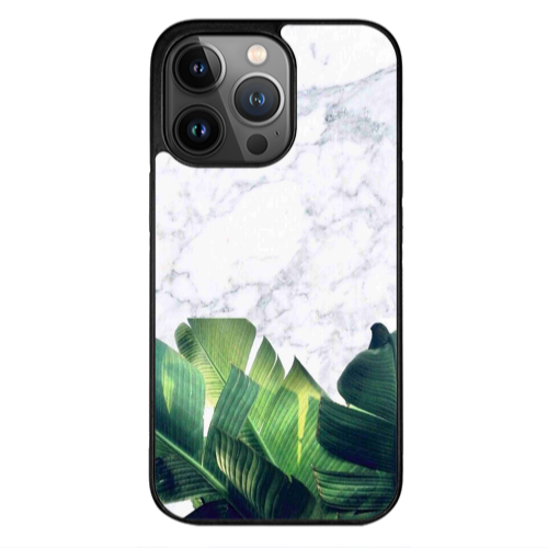 Apple iPhone 13 Pro Max Marble Laves Black Glossy Θήκη