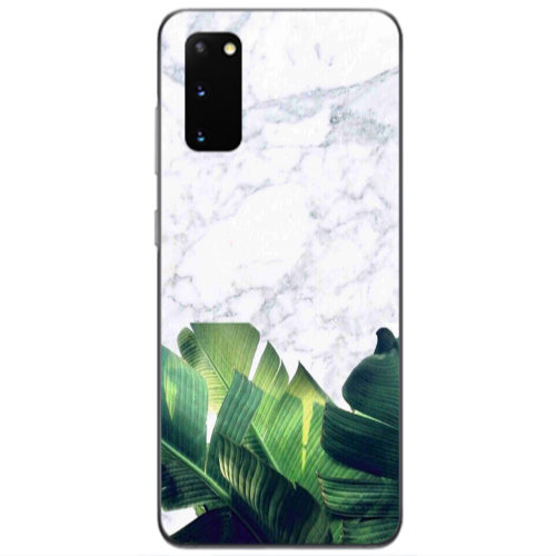 Samsung S20 Marble Laves Transparent Silicone TPU Θήκη