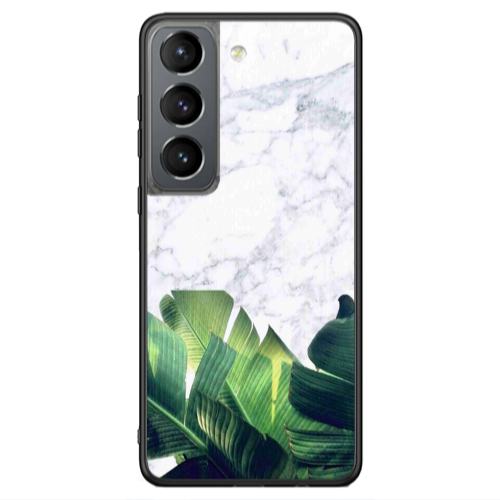 Samsung S21 Ultra Marble Laves Black Glossy Θήκη