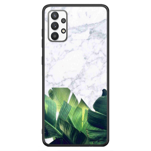 Samsung A13 4G Marble Laves Black Glossy Θήκη