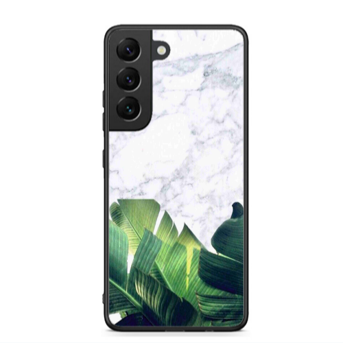 Samsung S22 Plus Marble Laves Black Glossy Θήκη