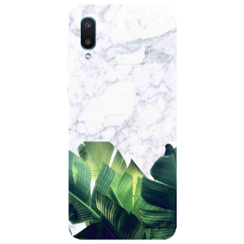 Samsung A02 Marble Laves Transparent Silicone TPU Θήκη