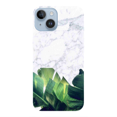 Apple iPhone 14 Plus Marble Laves Transparent Silicone TPU Θήκη