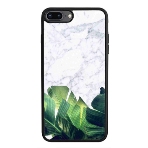Apple iPhone 7 Plus Marble Laves Black Glossy Θήκη