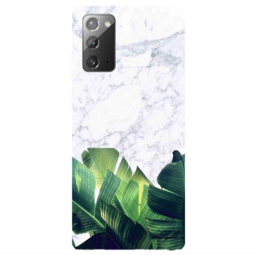 Samsung Note 20 Marble Laves Transparent Silicone TPU Θήκη