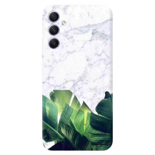 Samsung A34 Marble Laves Transparent Silicone TPU Θήκη