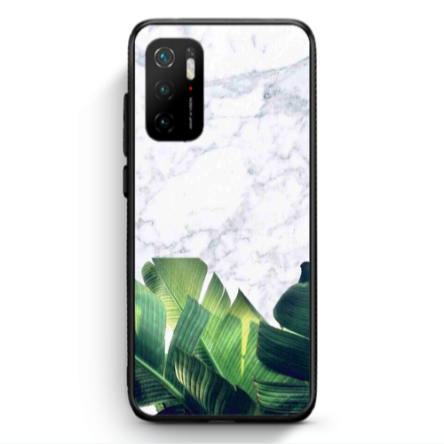 Xiaomi Poco M3 Pro Marble Laves Black Glossy Θήκη