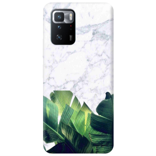 Xiaomi Poco X3 GT Marble Laves Transparent Silicone TPU Θήκη