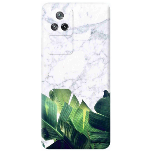Xiaomi Poco F4 Marble Laves Transparent Silicone TPU Θήκη