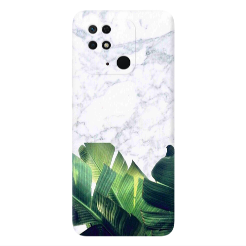 Xiaomi Poco C40 Marble Laves Transparent Silicone TPU Θήκη