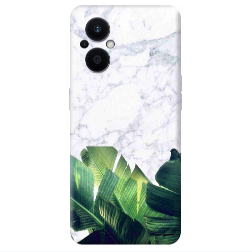 Oppo Reno 7 Lite Marble Laves Transparent Silicone TPU Θήκη