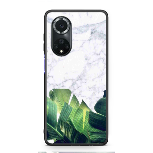 Huawei Nova 9 Marble Laves Black Glossy Θήκη