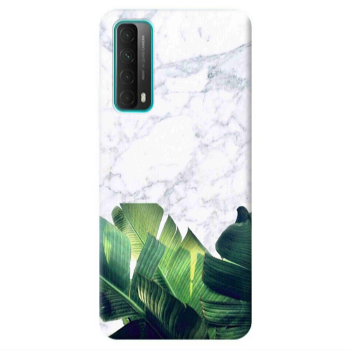 Huawei P Smart 2021 Marble Laves Transparent Silicone TPU Θήκη