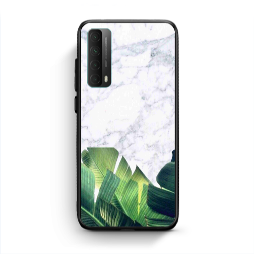 Huawei P Smart 2021 Marble Laves Black Glossy Θήκη