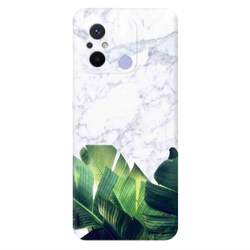 Xiaomi Redmi 12C Marble Laves Transparent Silicone TPU Θήκη