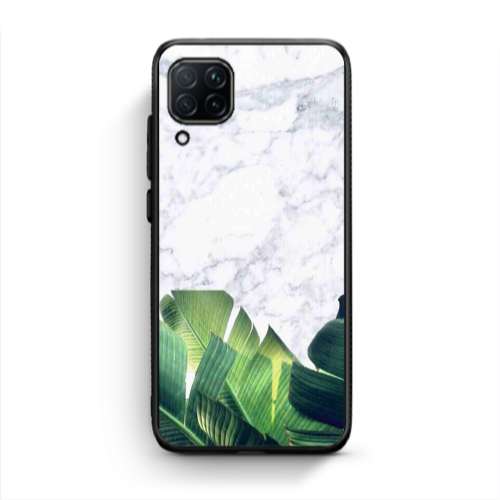Huawei P40 Lite Marble Laves Black Glossy Θήκη