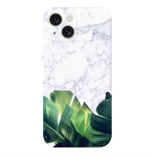 Apple iPhone 15 Plus Marble Laves Transparent Silicone TPU Θήκη