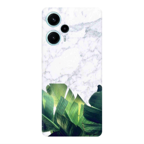 Xiaomi Poco F5 Marble Laves Transparent Silicone TPU Θήκη