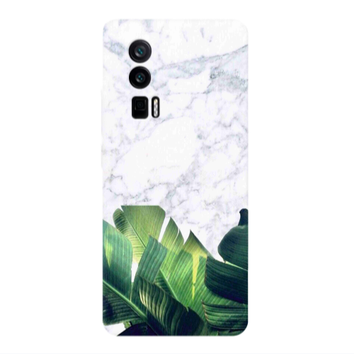 Xiaomi Poco F5 Pro Marble Laves Transparent Silicone TPU Θήκη